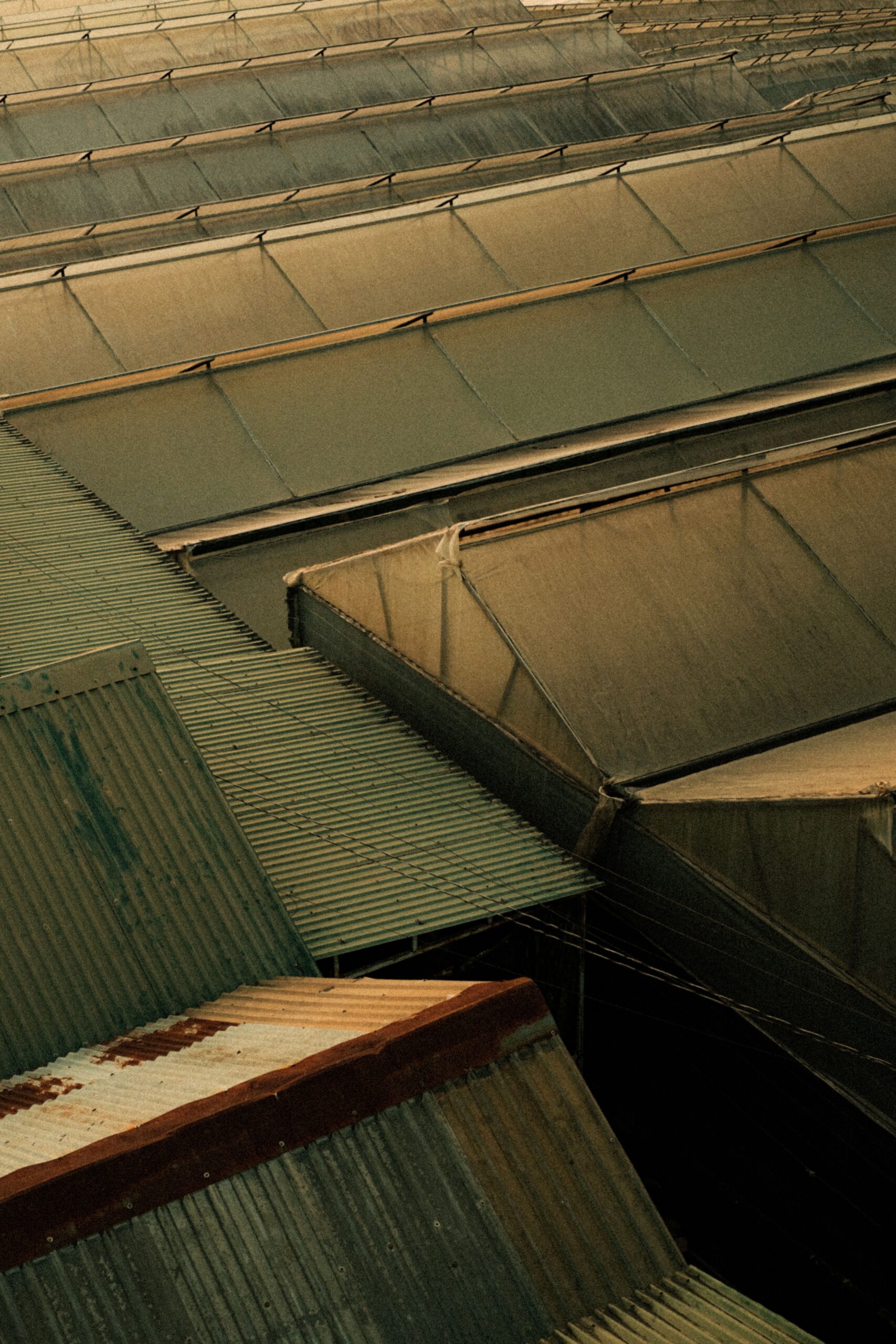 Industrial warehouse roofing — illustrative stock photo